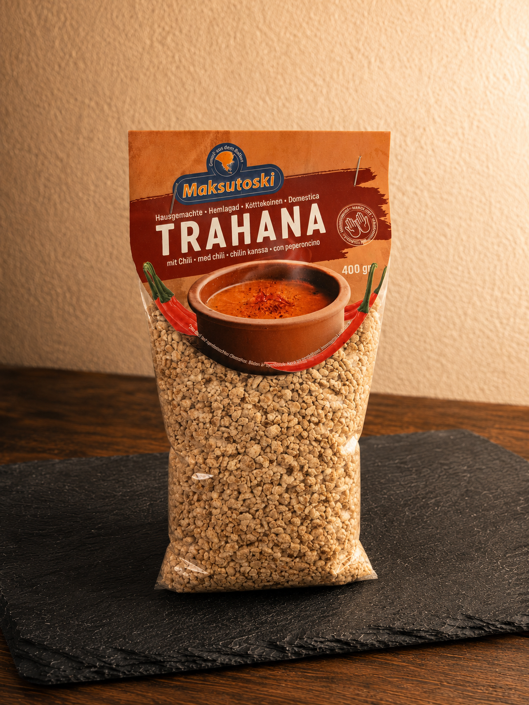 Packung Maksutoski Trahana mit Chili